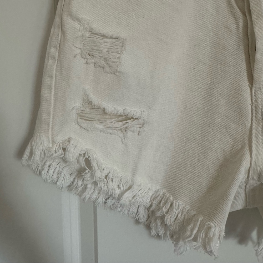 Wild Fable White Highest Rise Jean Shorts, 2 - Picture 3 of 14